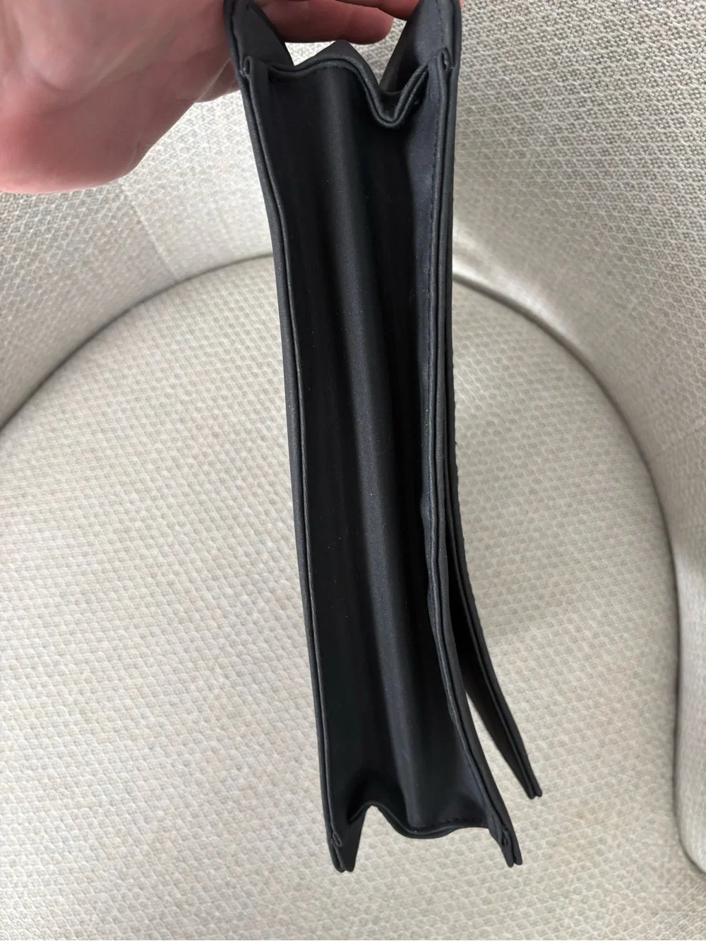 Vintage Black Envelope Clutch with Sculptural Panther Handle